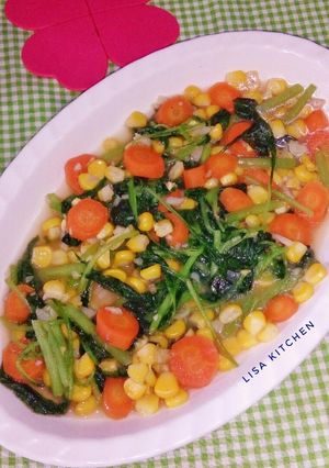 Foto resep Tumis woryamgung aka wortel bayam jagung