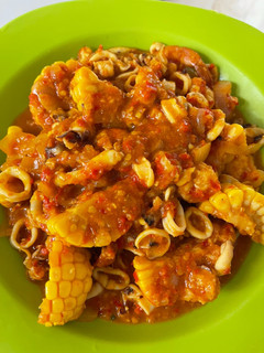 Foto resep Cumi udang saus padang