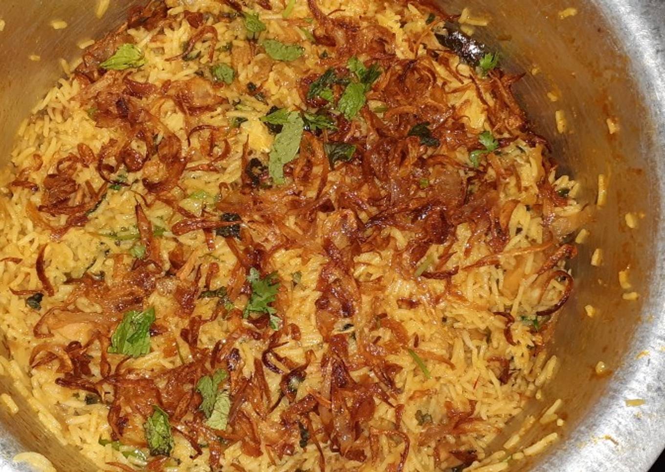 Chicken semi dum biryani