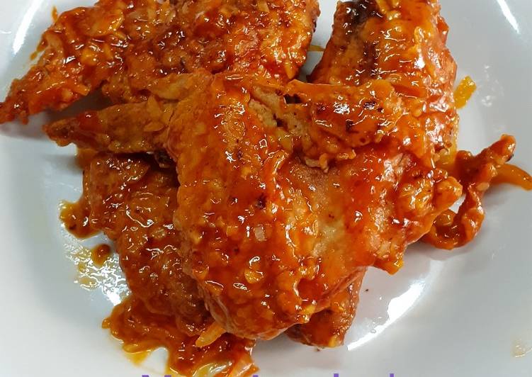6 Resep: Spicy Honey Chicken Wings Kekinian