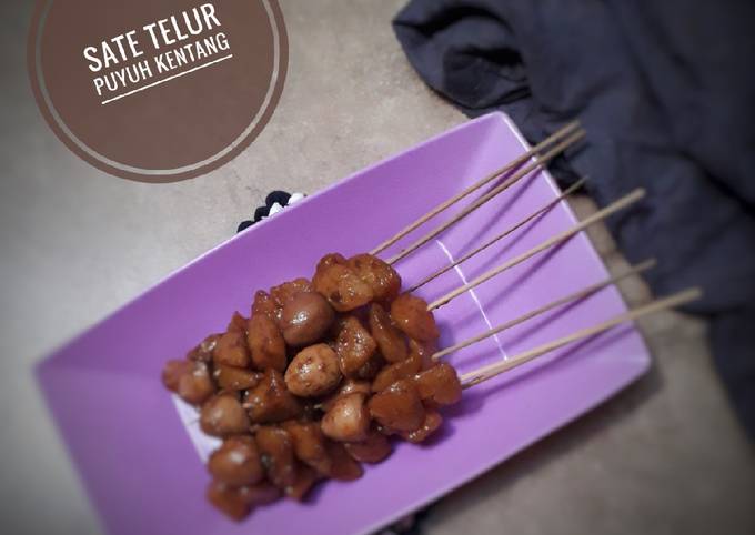 Sate telur puyuh kentang