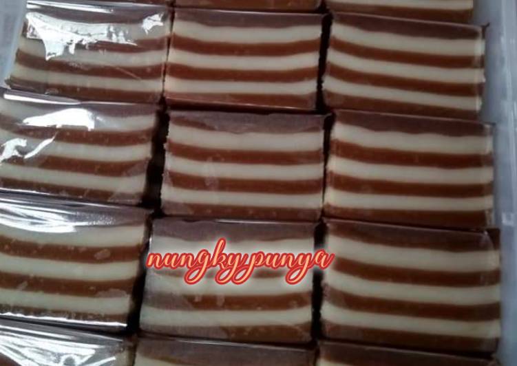 Langkah Mudah untuk Menyiapkan Lapis tepung beras/kue Pepe khas Betawi yang Sempurna