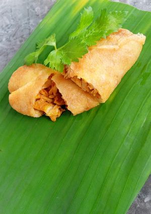Foto resep Lumpia ayam pedas