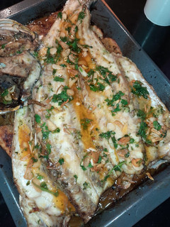 Una foto de Corvina al horno