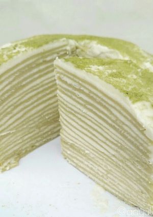 Foto resep Matcha Mille Crepes simple