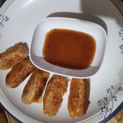A picture of Chicken Chinese kebab.