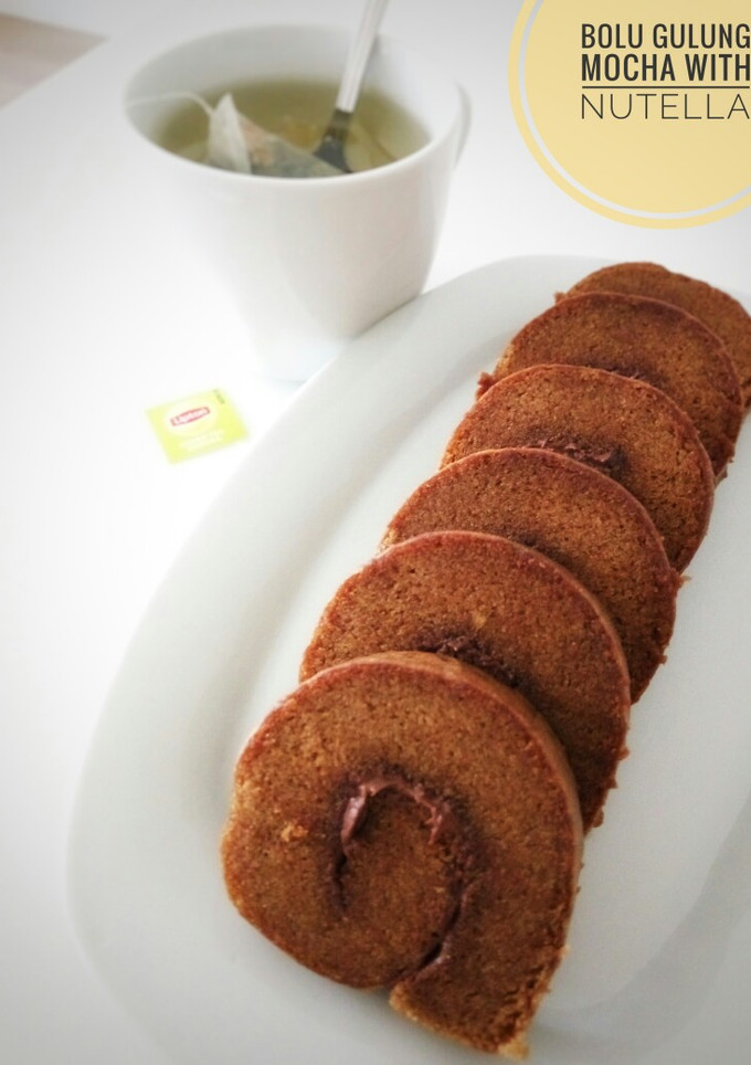 Foto resep Bolu Gulung Mocha with Nutella