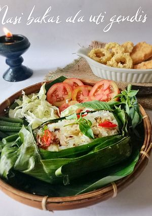 Foto resep Nasi bakar tidak ribet, mudah cepat