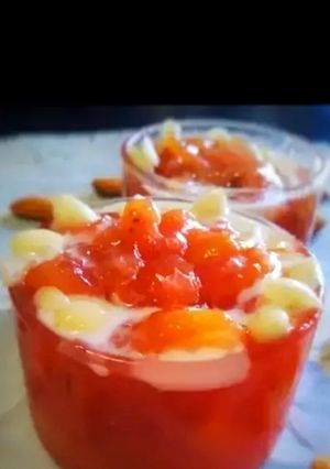 A picture of Khubani ka meetha.