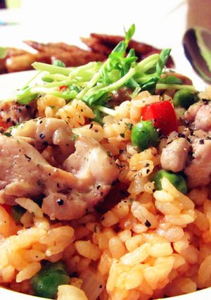 [醬好燉評審獎] 香濃茄汁嫩雞燉飯 的食譜成品照片