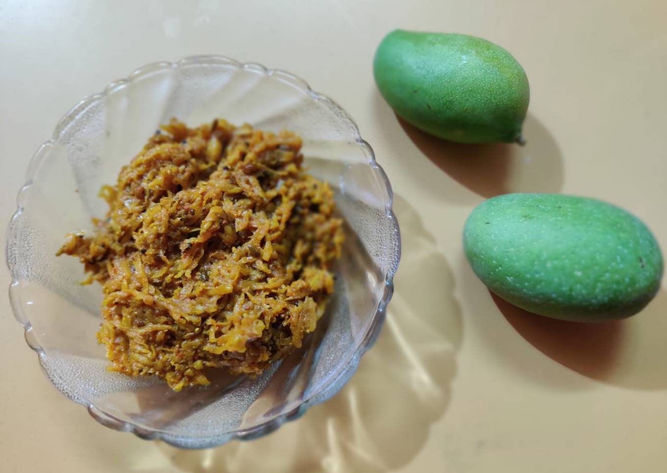Grated mango pickle