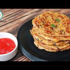 A picture of Rice veggie pancake.