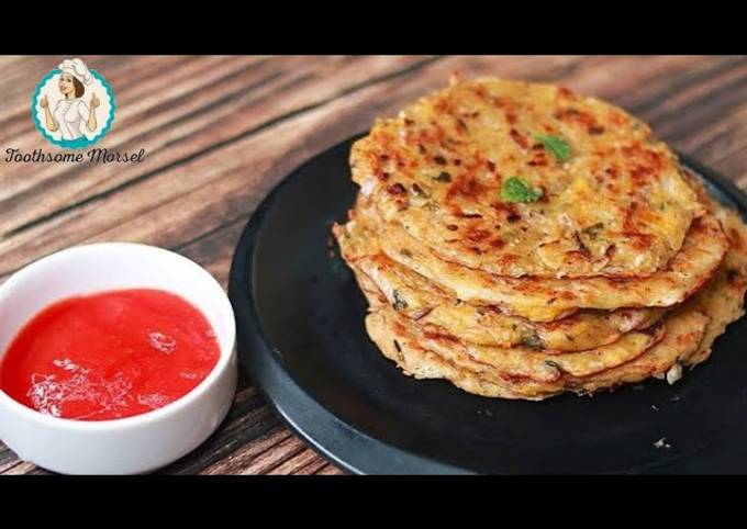 Rice veggie pancake