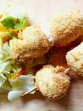 Spiedini di bombette di pollo in friggitrice ad aria