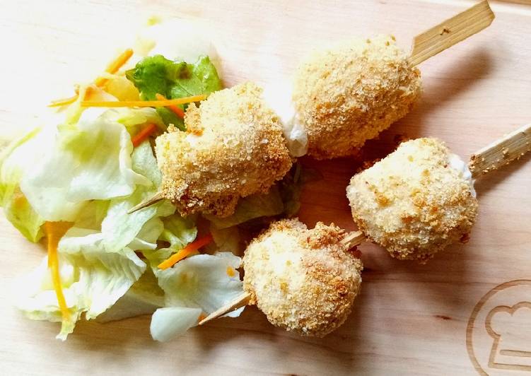 Spiedini di bombette di pollo in friggitrice ad aria