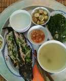 Cá chuối nướng. Bữa trưa tuyệt vời!!! :)