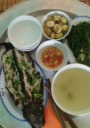 Hình của món Cá chuối nướng. Bữa trưa tuyệt vời!!! :).