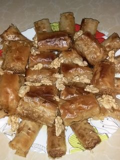 صورة لوصفة بقلاوة تركية