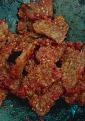 Foto resep Tempe goreng sambal