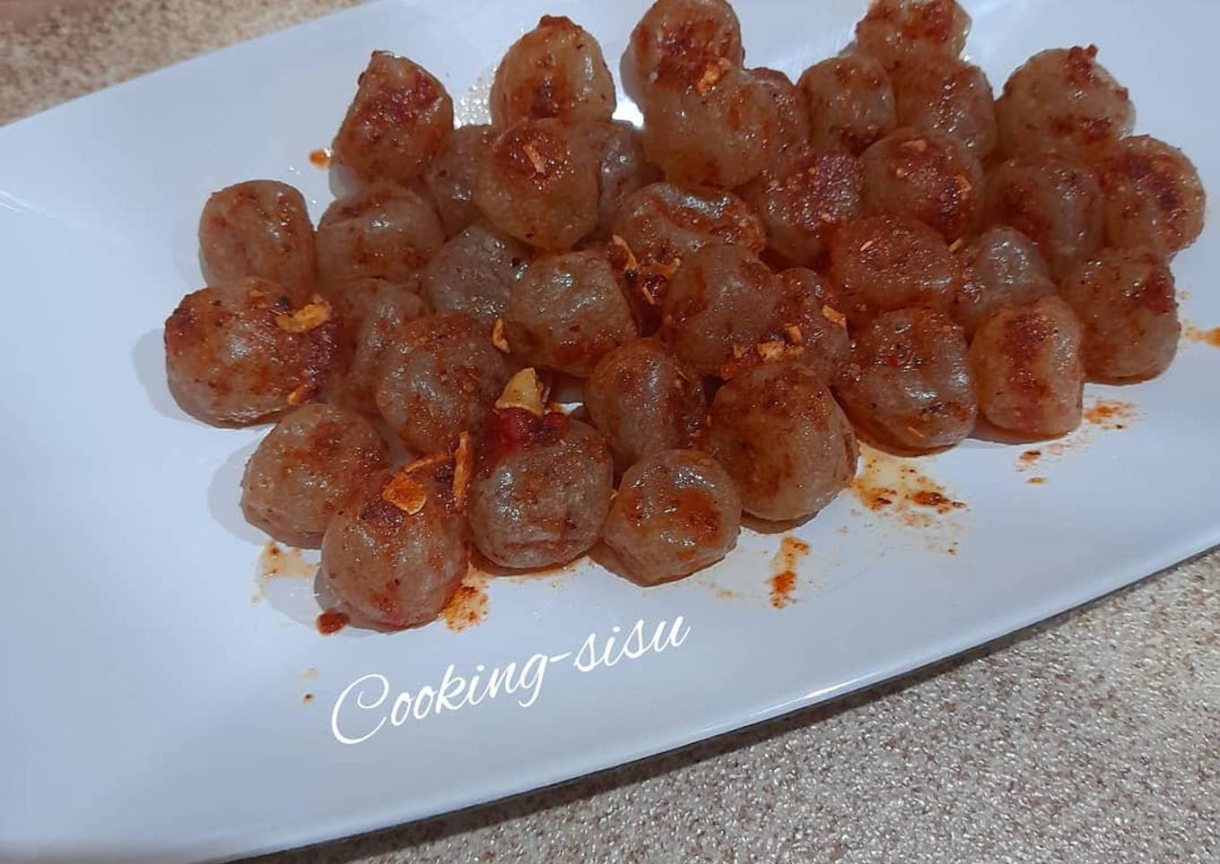 Cimol bojot pedas asin