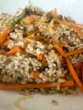 Cebada con verduras asadas
