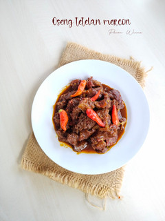Foto resep 486.Oseng tetelan Mercon khas Jogya