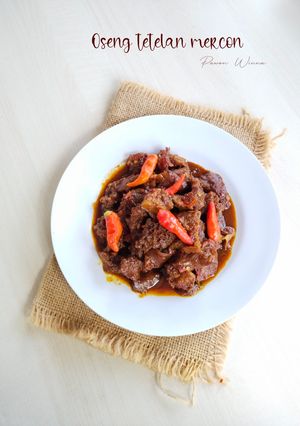 Foto resep 486.Oseng tetelan Mercon khas Jogya