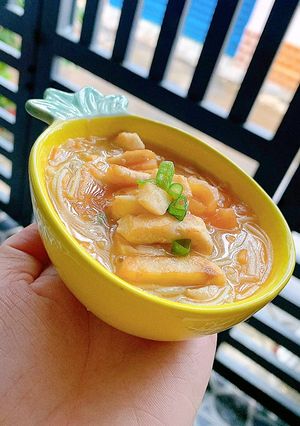 Hình của món Bún cá (bớp) em bé.