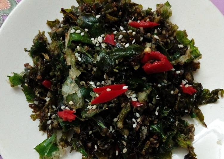 Crispy crunchy spinach Crispy crunchy spinach