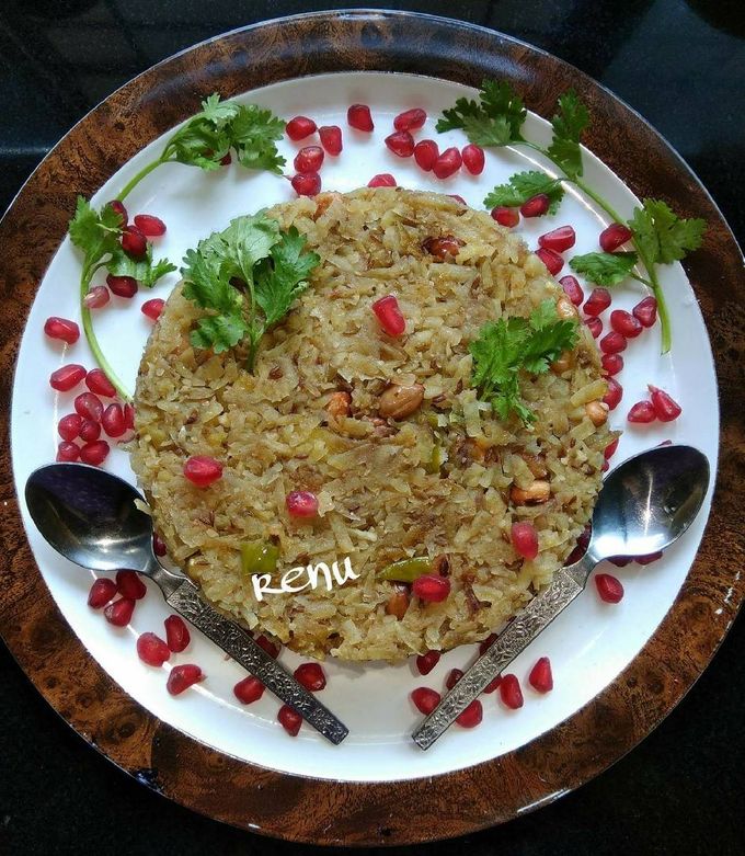 A picture of Sweet potato Poha / Shakarkand ka kees 🍠🍠🍠.