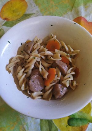 Foto resep Makaroni Tumis Saus Tiram (MPASI RF 1+)