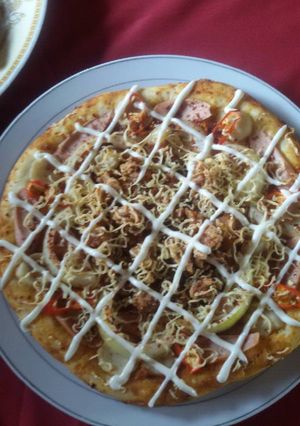 Foto resep Spicy chicken mayo pizza