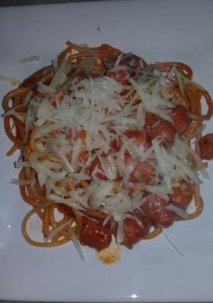 Una foto de Fideos con tuco😃