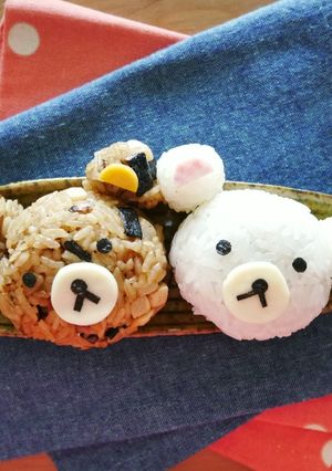 拉拉熊油飯飯糰與糯米飯糰 的食譜成品照片