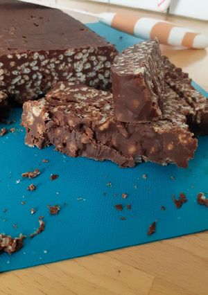 Φωτογραφία της συνταγής Healthy no bake chocolate peanut butter crunch bars