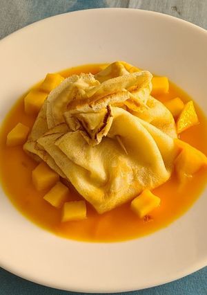 Une photo de Aumônière mangue passion