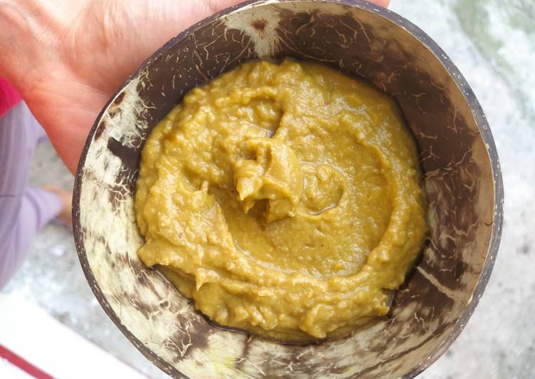 Steps to Make Fatto in casa super veloce Hummus di piselli e zucca 😋