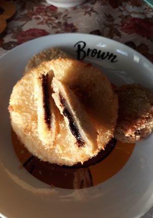 Foto resep Roti tawar goreng cemilan anak - roti coklat