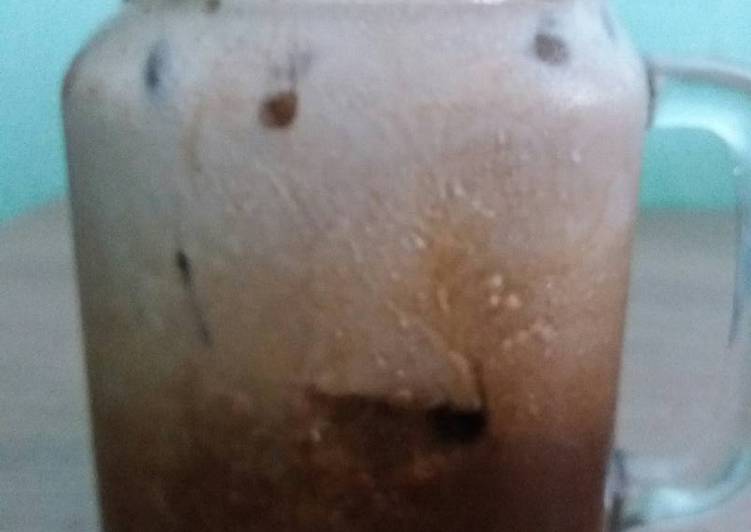 Cara Gampang Membuat Ice Coffee thai tea (thai tea) Anti Gagal