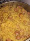 Risotto con salchichas