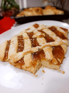 Una foto de Tarta con mermelada de naranja para la Navidad