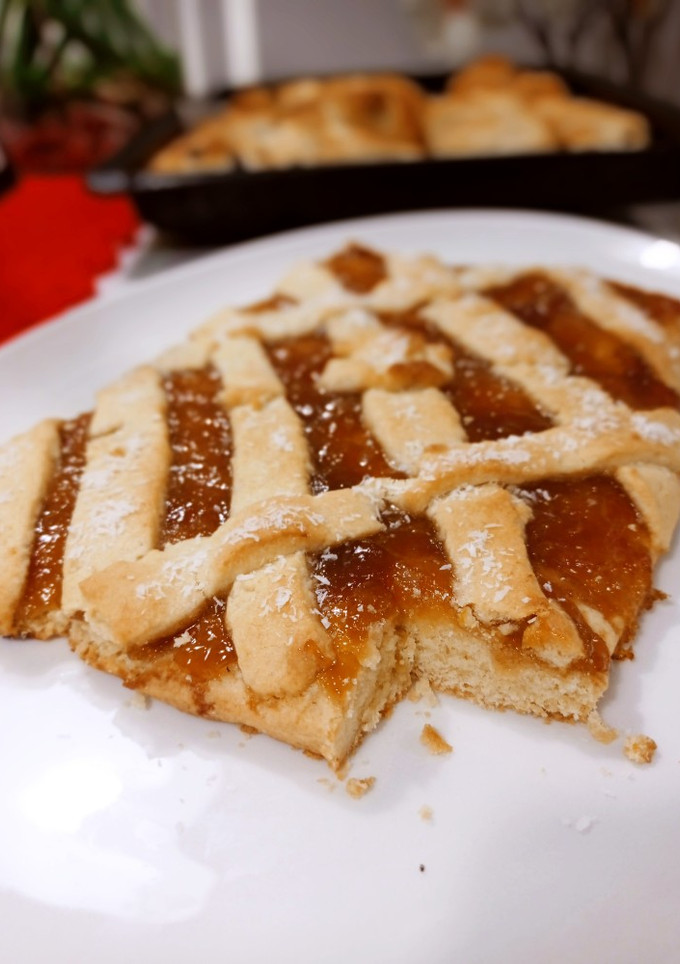 Una foto de Tarta con mermelada de naranja para la Navidad