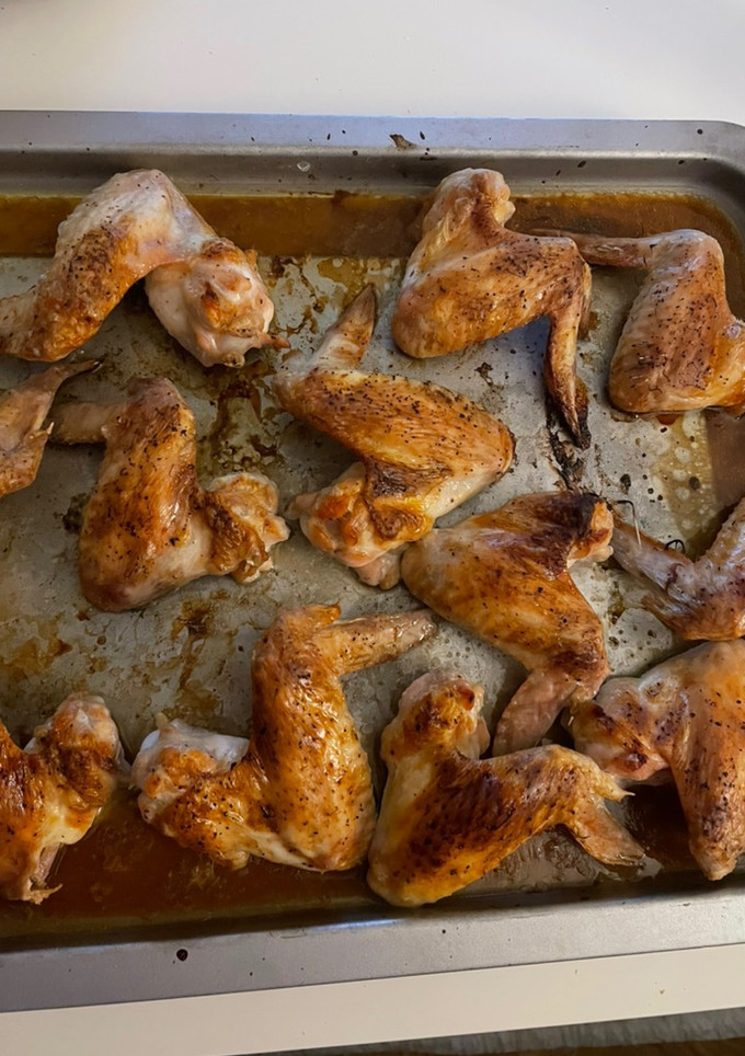 Una foto de Alitas de pollo al horno
