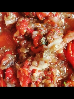 A picture of Homemade ajvar from Eastern-Europe (Vegan).