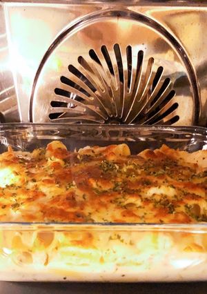 A picture of Drunken Mac n cheese (gratin).