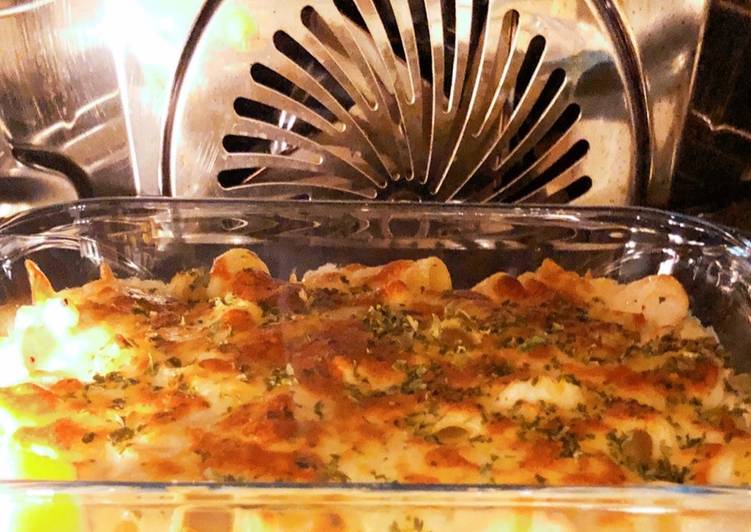 Steps to Make Super Quick Homemade Drunken Mac n cheese (gratin)