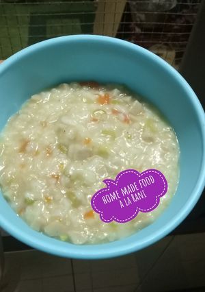 Foto resep Mp-ASI 10+ Bubur Bebuntoso (beras+buncis+tomat+bakso)