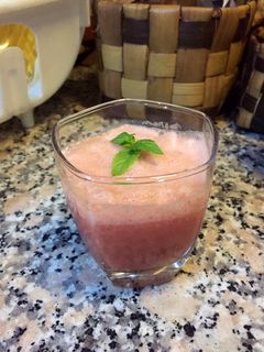 Foto resep Jus Semangka Leci Es Krim