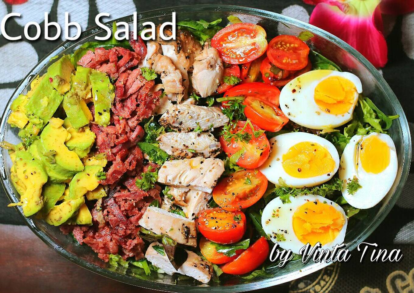 Classic Cobb salad #Cookpad_Ketopad #KetopadTelurRebus