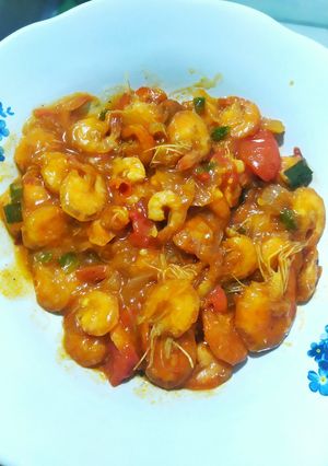 Foto resep Udang Asam Manis